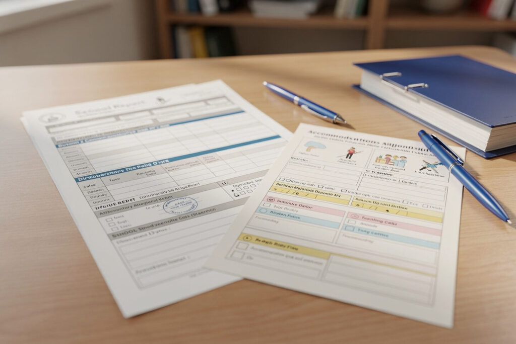 Noten, Ordnungsmaßnahmen und Nachteilsausgleich